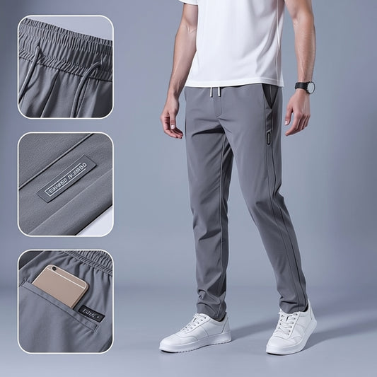 Men’s Premium Comfort Track Pants (BUY 1 GET 1 FREE) – Black & Grey| Stretch Fit, Gymwear & Everyday Wear