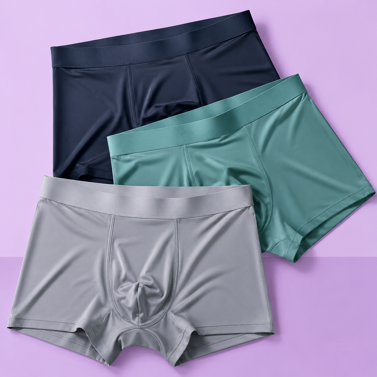 Men's Stretchable Ice Silk Underwear – Buy 1 Get 2 Free