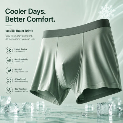 Men's Stretchable Ice Silk Underwear – Buy 1 Get 2 Free