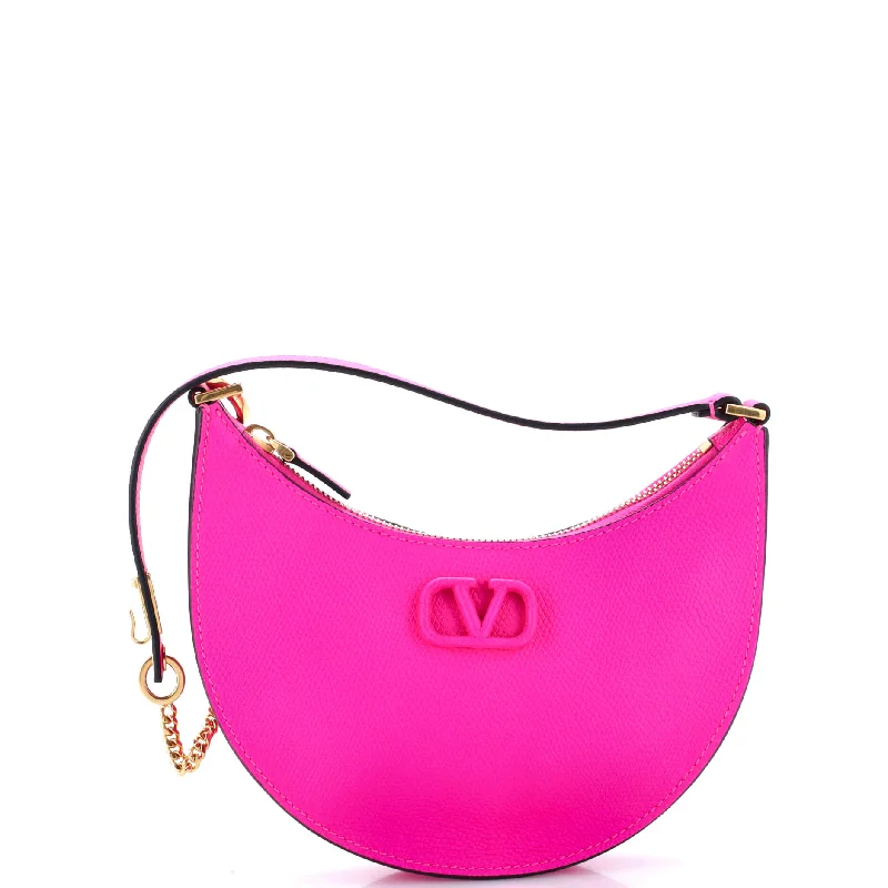 Geometric - Patterned Women's Hobo Bags in Multicolor for a Modern VibeVLogo Hobo Leather Mini