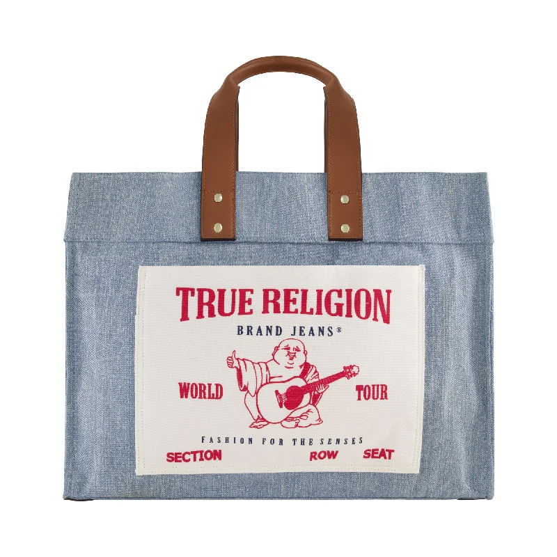 Women's Tote Bag with Magnetic Closure in Orange for Easy Access on the GoTrue Religion Tote