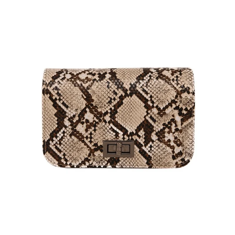 Snake - Skin Effect Clutch in Green for Exotic PartiesClaudiaG Collection Women's Alice Clutch