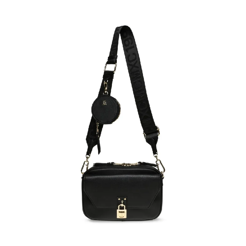 Metallic Shoulder Bag in Gold for Special OccasionsBLIGHT-P BLACK