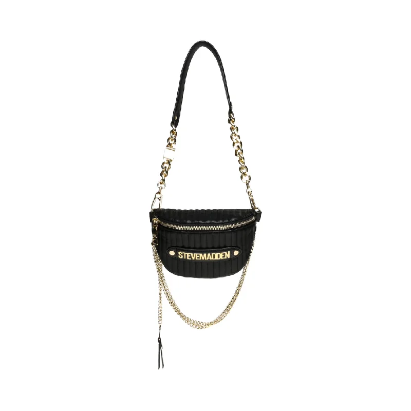 Shoulder Bag with Chain Strap in Silver for a Trendy AppearanceBMIXY BLACK MULTI