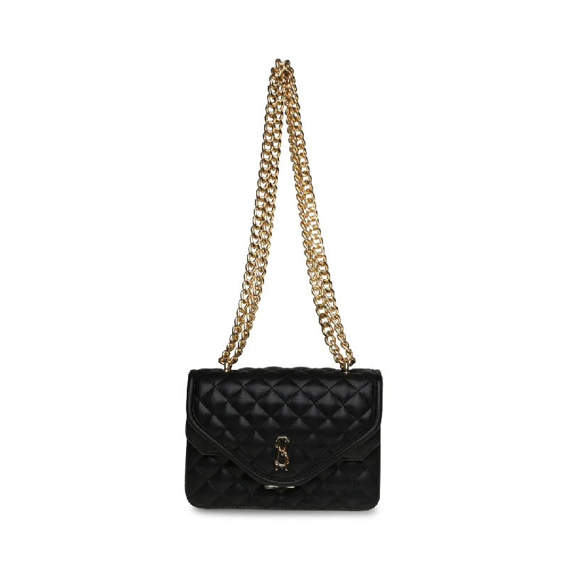 Shoulder Bag with Chain Strap in Silver for a Trendy AppearanceBMOLTO BLACK MULTI