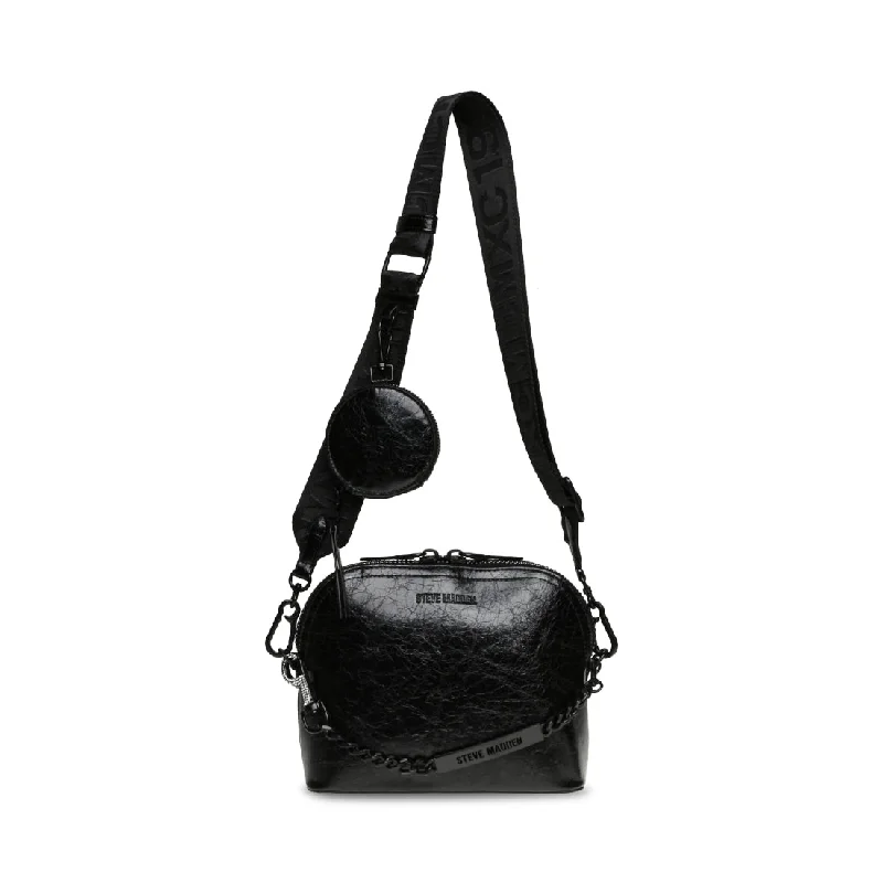 Shoulder Bag with Chain Strap in Silver for a Trendy AppearanceBNOMI BLACK