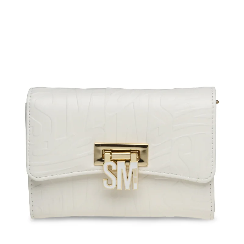 Vegan Leather Shoulder Bag in Gray for Ethical Fashion LoversBSWISH WHITE