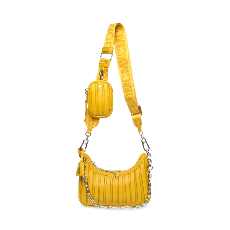 Metallic Shoulder Bag in Gold for Special OccasionsBZARINA YELLOW