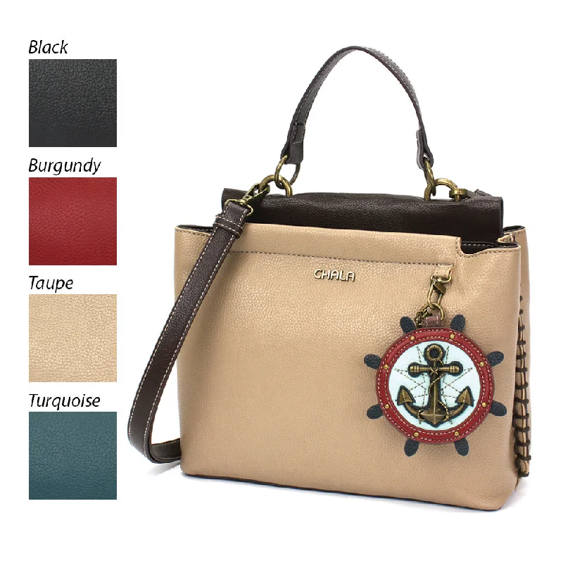 Geometric - Printed Women's Handle Bags in Multicolor for a Modern Fashion StatementCharming Satchel - Anchor