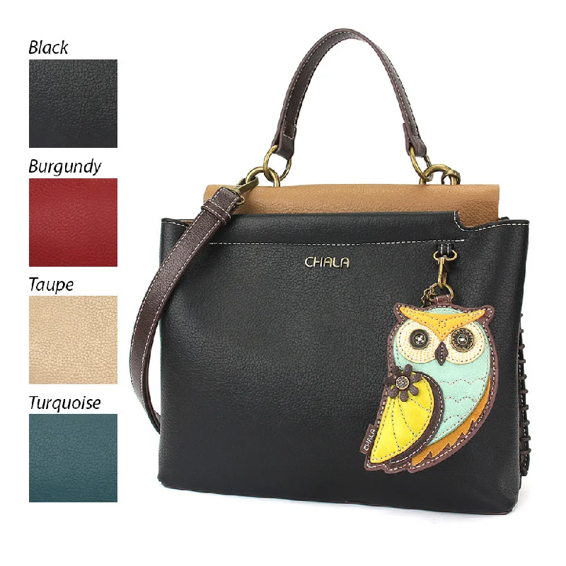 Mini - Sized Women's Handle Bags in Red for a Pop of Color at PartiesCharming Satchel - Owl A