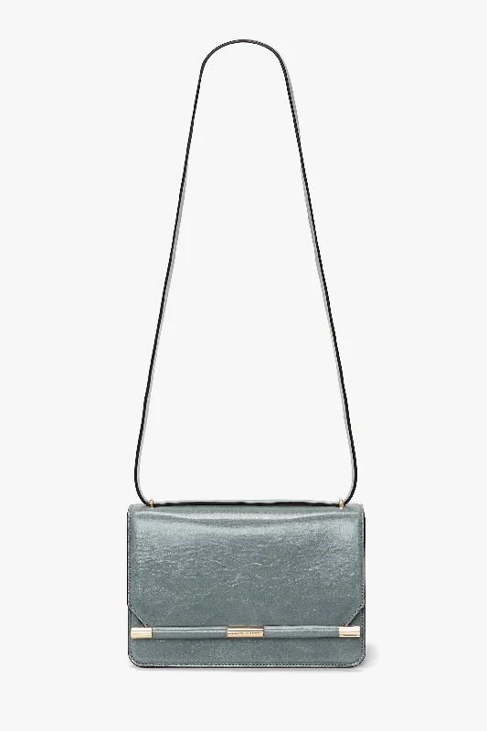 Women's Crossbody Bag with Chain Strap in Gold for a Glamorous Touch202 Crossbody Bag In Stone Grey Distressed Leather