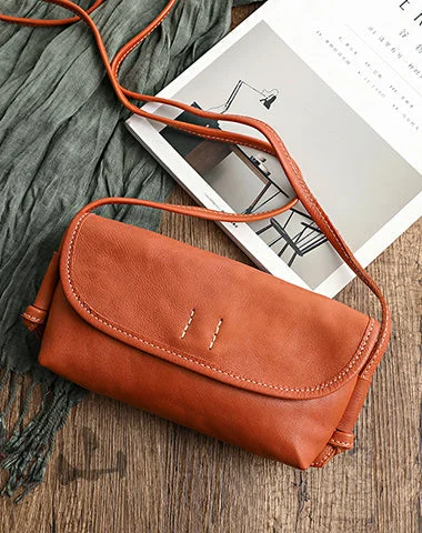 Women's Crossbody Bag with Magnetic Closure in White for Quick AccessCute Brown Leather Small Crossbody bag for Women Leather Small Shoulder Bag for Women