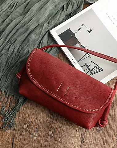 Women's Crossbody Bag with Multiple Compartments in Gray for Organized Daily UseCute Red Leather Small Crossbody bag for Women Leather Small Shoulder Bag for Women