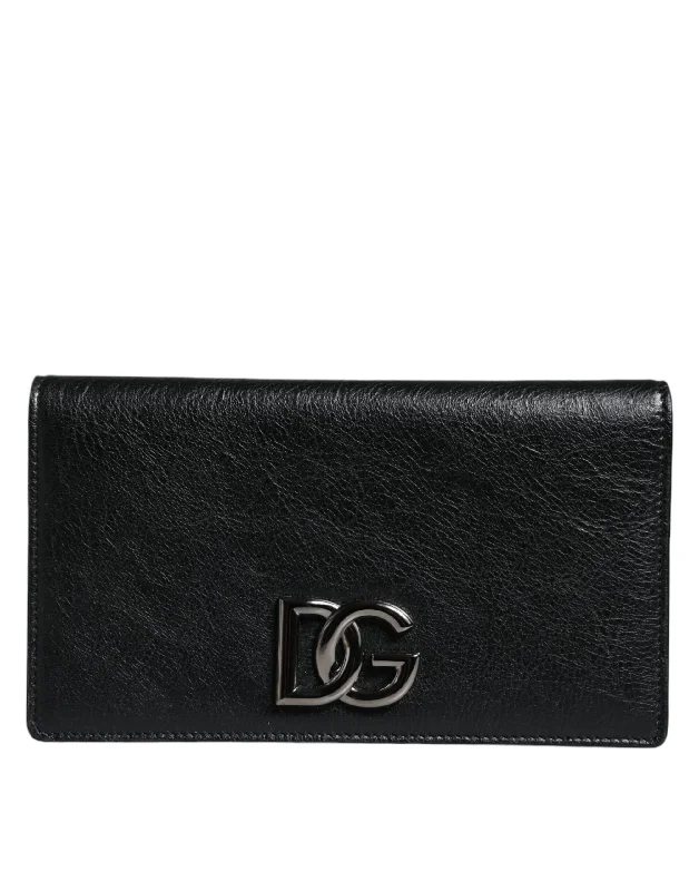 Women's Crossbody Bag with RFID - Blocking Pocket in Black for Safe TravelDolce & Gabbana  Leather DG Logo Bifold Card Slot Crossbody Women's Bag (Pre-Owned)