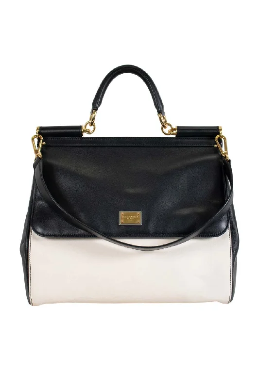 Leather - Trimmed Women's Handle Bags in Denim for a Casual and Cool Appearance[WB2682] Dolce & Gabbana | Top Handle Bag