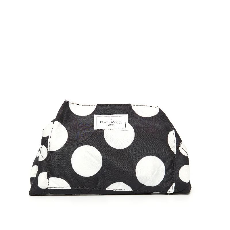 Zipper - Closure Women's Makeup Bags with a Clear Front Pocket for Quick AccessDrawstring Flat Lay Makeup Bag - Double Spots