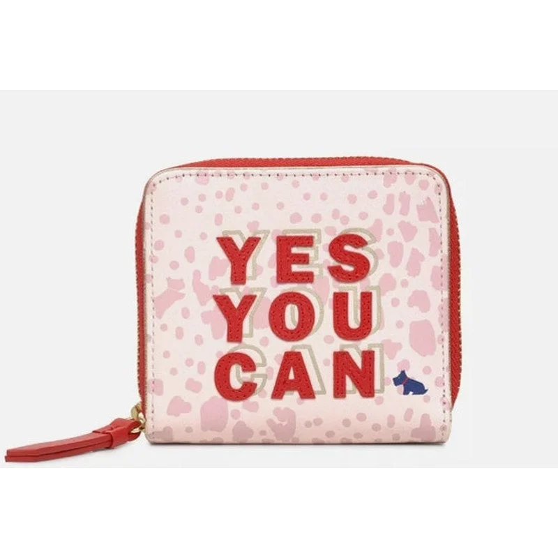 Women's Glittery Clutch in Blue for Disco - Themed EventsRadley Pink & Red Animal Print “Yes You Can” Wallet, Navy Blue Dog Decal