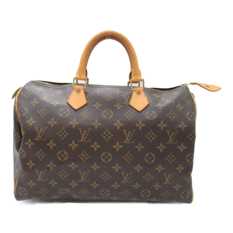 Plus - Size Women's Satchels in Brown with Spacious CompartmentsLouis Vuitton Speedy 35 Handbag Monogram Brown